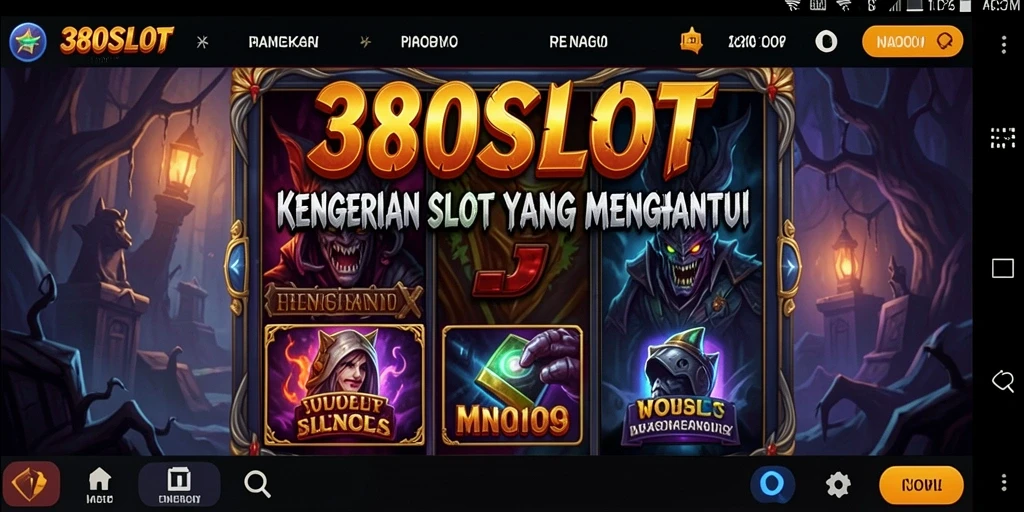 Tampilan menyeramkan dari gameplay slot di 380SLOT.