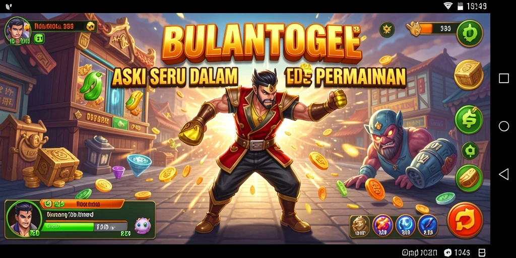 Tampilan gameplay menegangkan dalam BULANTOGEL dengan aksi seru.