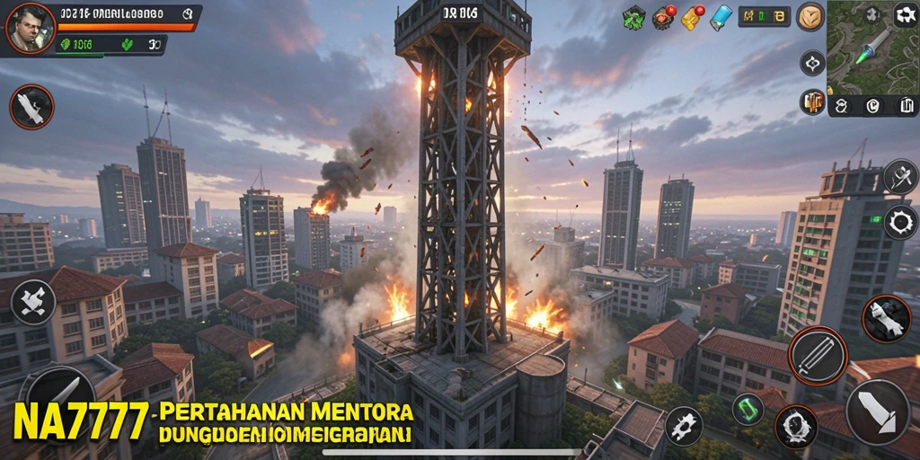 Tampilan gameplay NA777 yang menarik dalam Tower Defense.